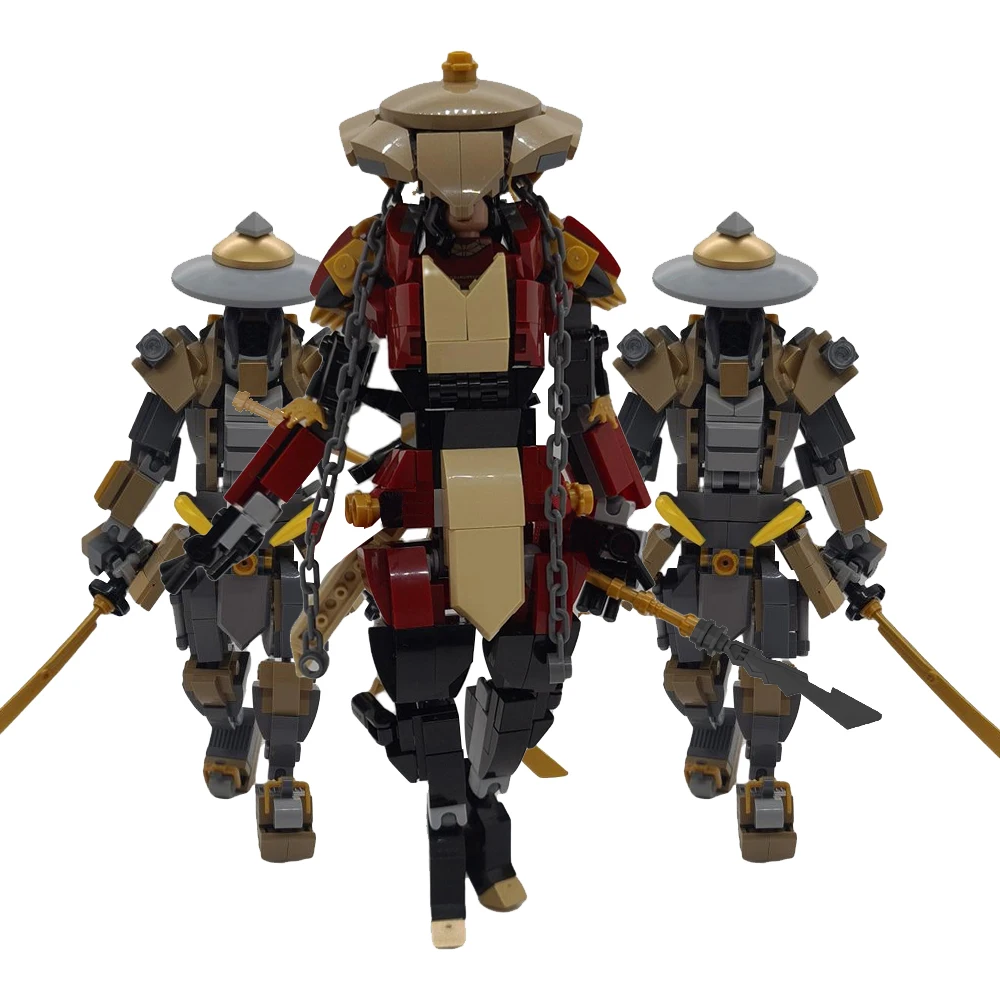 

MOC Knight-Errant Ronin Samurai Swordsman Robot Bricks Mecha Ninja The Nobushi Alt Building Block Set Toy Children Birthday Gift
