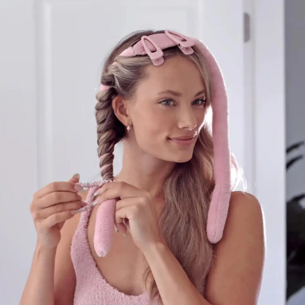 

Набор для завивки волос, плойка без нагрева, мягкая фланелевая, аксессуар для укладки