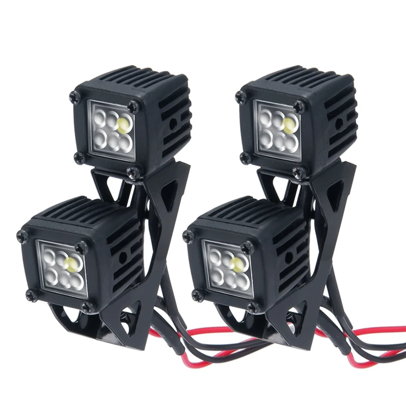 

Модифицированные фары, прожекторы, автомобильные верхние фары, бампер, фары для AXIAL SCX10 JEEP TRAXXAS TRX4 TRX6 1/10, Радиоуправляемый гусеничный автомоб...