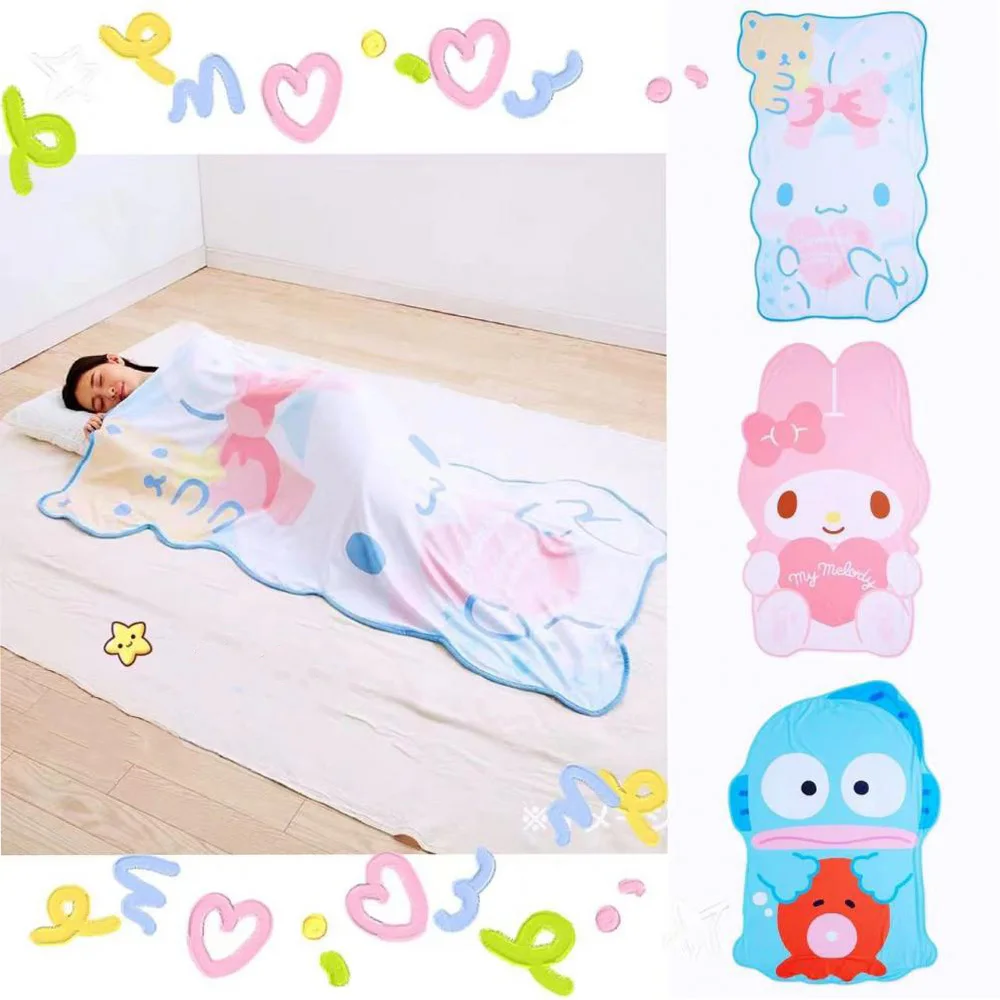 

Kawaii My Melody Cinnamoroll одеяло летнее воздушное одеяло мультфильм Hangyodon плюшевое одеяло для девушек подстилка