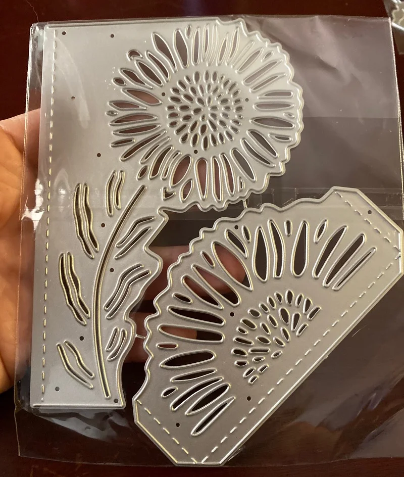 Штампы Для Рукоделия Подсолнечника Металлическая Высечка Блестящее