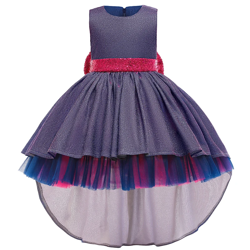 Lace Embroidery Formal Sleeveless Wedding Gown Tutu Princess Dress Flower Girls Children Clothing Kids Party For Girl Clothes | Детская