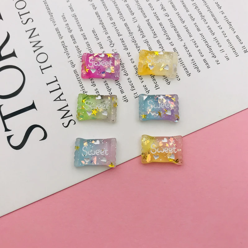 20 шт. разноцветные блестящие конфеты для творчества ювелирных изделий