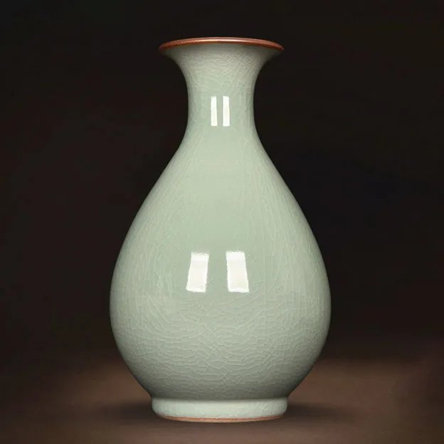 Ваза Цзиндэчжэнь SGF celadon jade borneol Цветочная композиция для гостиной рамка