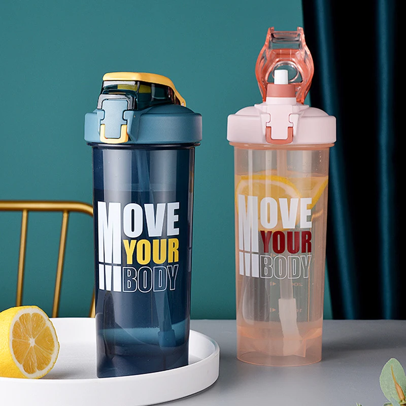 

Portable Large Drinking Cups Fitness With Straw Water Cup Large Capacity Sealing Shaker Bottle Protein Powder Milkshake Cup