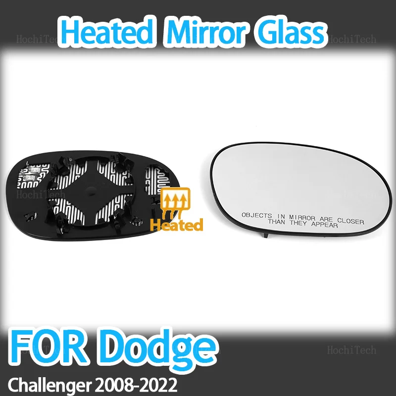 

Левое и правое боковое зеркало с подогревом, стекло, широкоугольное зеркало заднего вида для Dodge Challenger 2008-2022 68048447AA 68048446AA