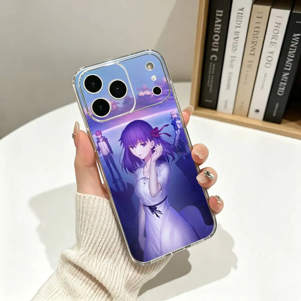 Фото Чехол для телефона Clash With Future Self Fatestay night UBW для iPhone 17, 16, 15, 14, 13, 12, Pro Max, 16 Plus, мягкий силиконовый прозрачный чехол №2