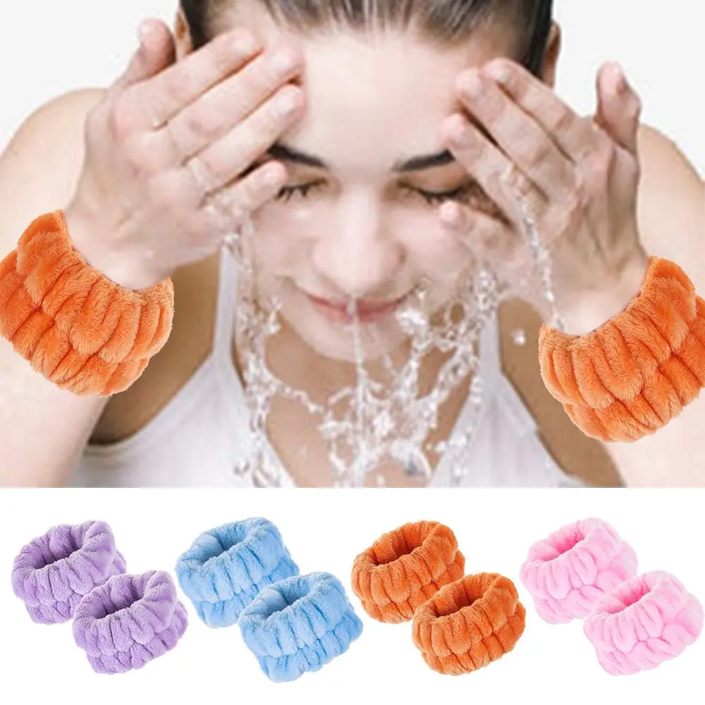 

for Washing Face Prevent Liquid from Face Wash Set Wrist Spa Washband Headband Wrist Washband Set Face Wash Wristbands