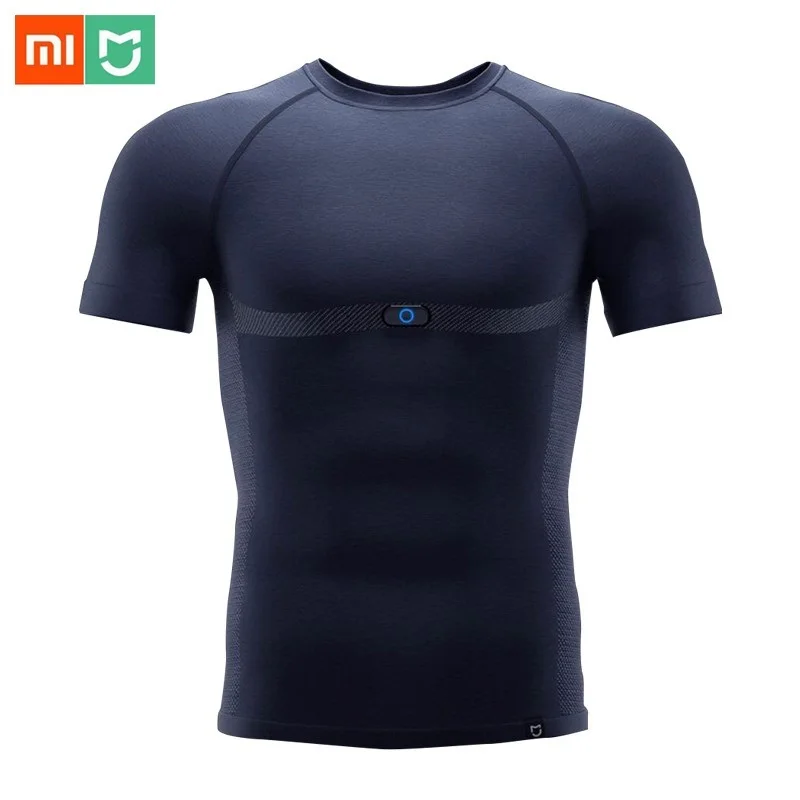 Xiaomi Mijia Sports ECG T-shirt With Heart Rate Monitor Electrocardio T-Shirt Smart ADI ECG Chip Fatigue Depth Analysis Washable
