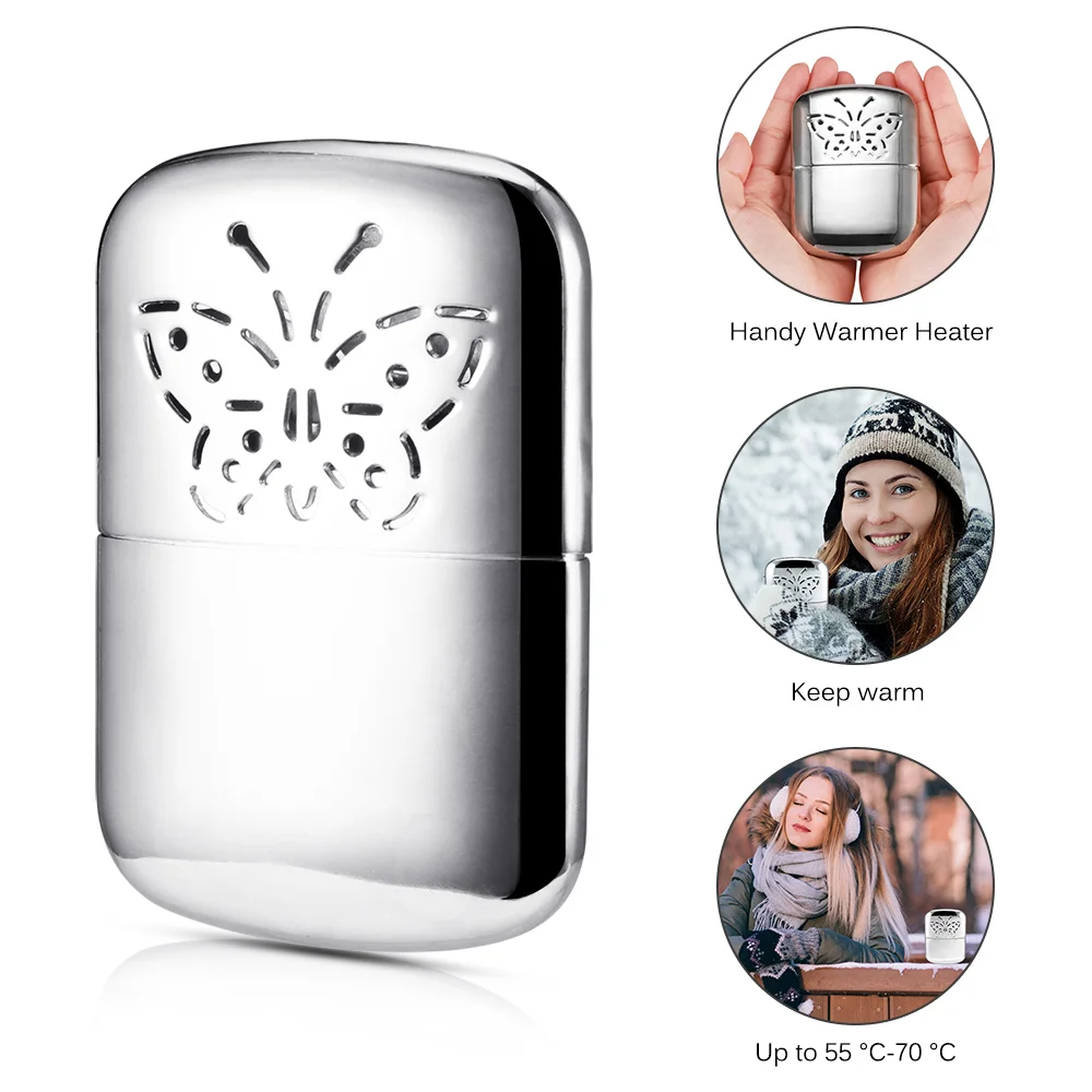 

Zinc Alloy Pocket Long-life Ultralight Hand Warmer Indoor & Outdoor Small Handy Warmer Heater Handy Warmer Heater Pocket Warmer