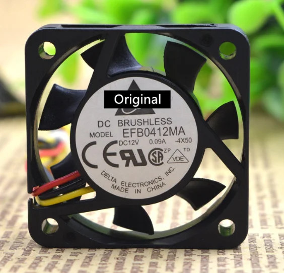 Оригинальный 100% рабочий EFB0412MA 12 В 4010 а 40 мм 40*40*10 мм инвертор сервера осевой стандарт охлаждающий вентилятор