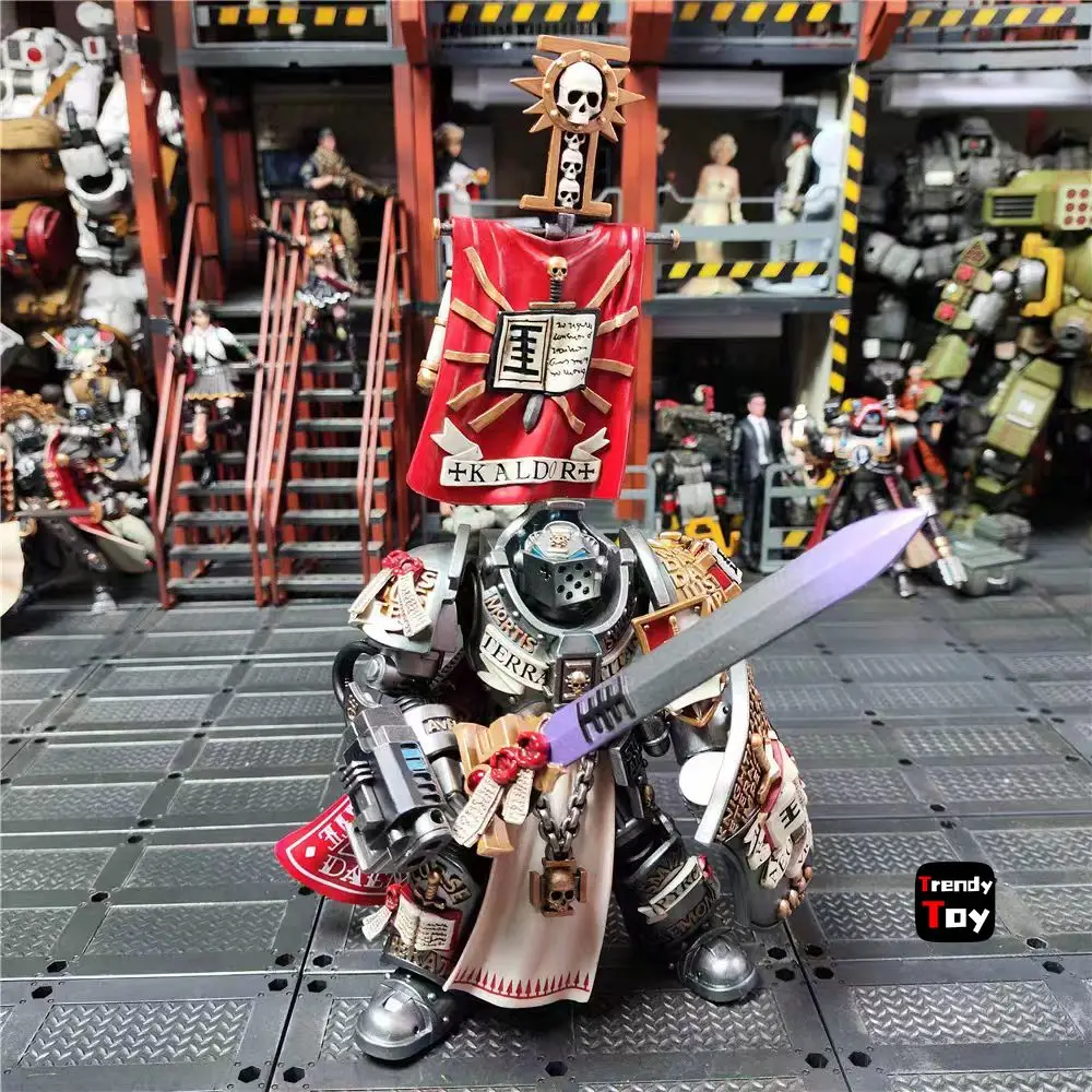 Фото 【Доставка в течение 24 часов】Коллекционная фигурка JOYTOY Warhammer 40K Grey Knights Kaldor Draigo 1/18 №3