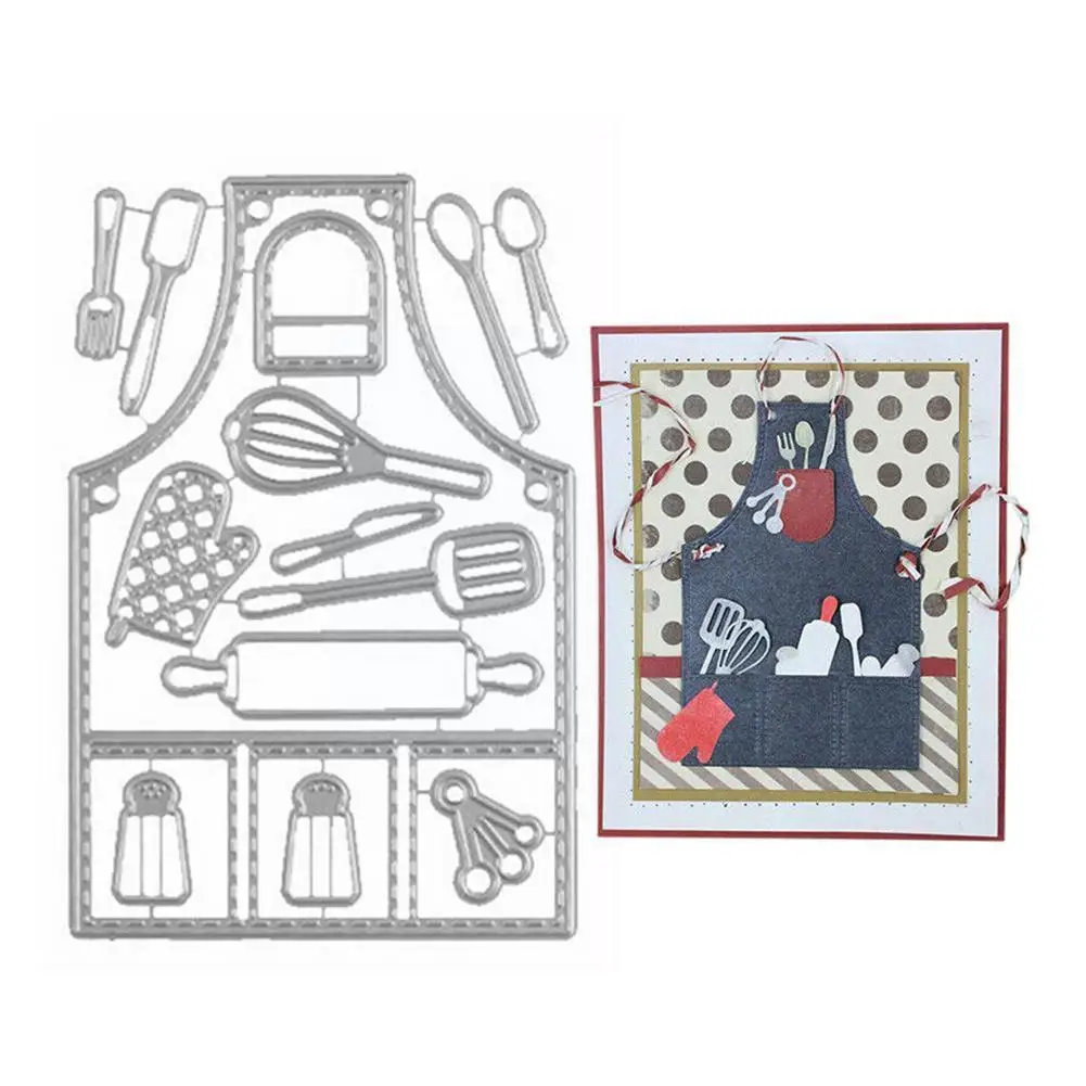 

Metal Cutting Dies For Scrapbooking Stencils Cook Apron Diy Paper Album Cards Making Embossing Folders Die Cuts Mold A5d7