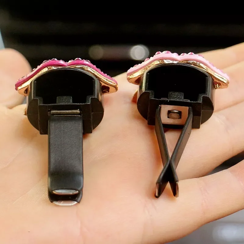 

Car Red Pink Lip Aromatherapy Air Vent Perfume Clip Creative Auto Interior Air Fresher Fragrance Decoration