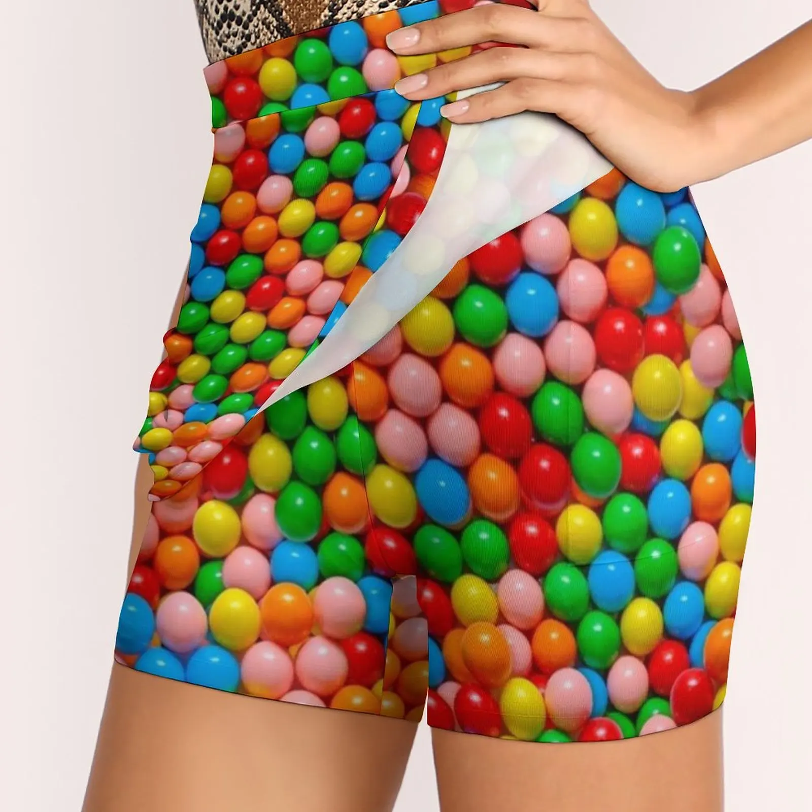 Мини-гумбол настоящая конфетная фотоузор женская юбка спортивная юбка-юбка с
