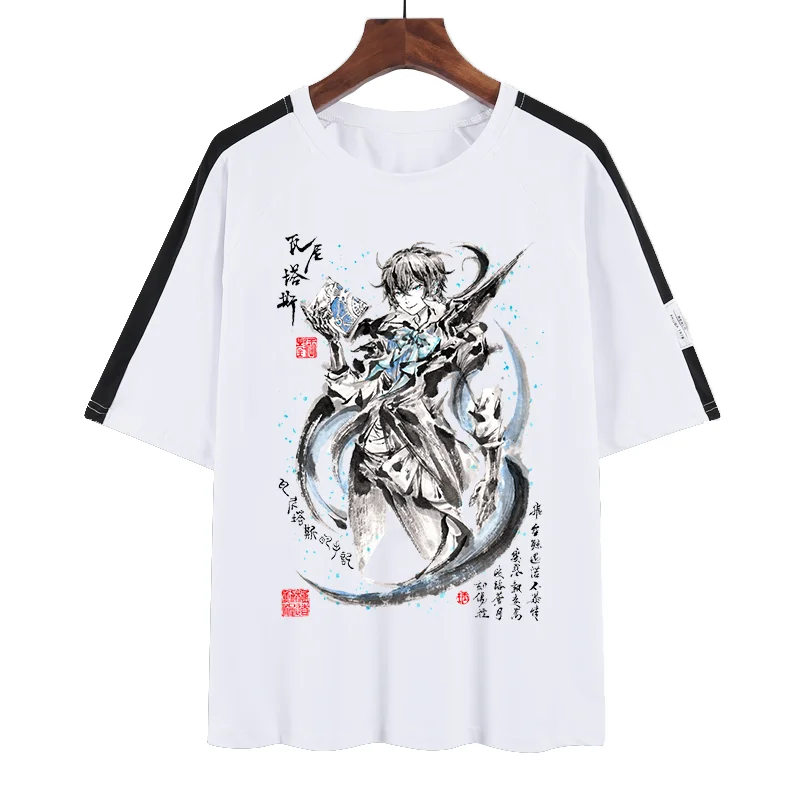 

Anime T-Shirts The Case Study of Vanitas Cosplay T Shirts Ink wash painting Short Sleeve Tees Unisex