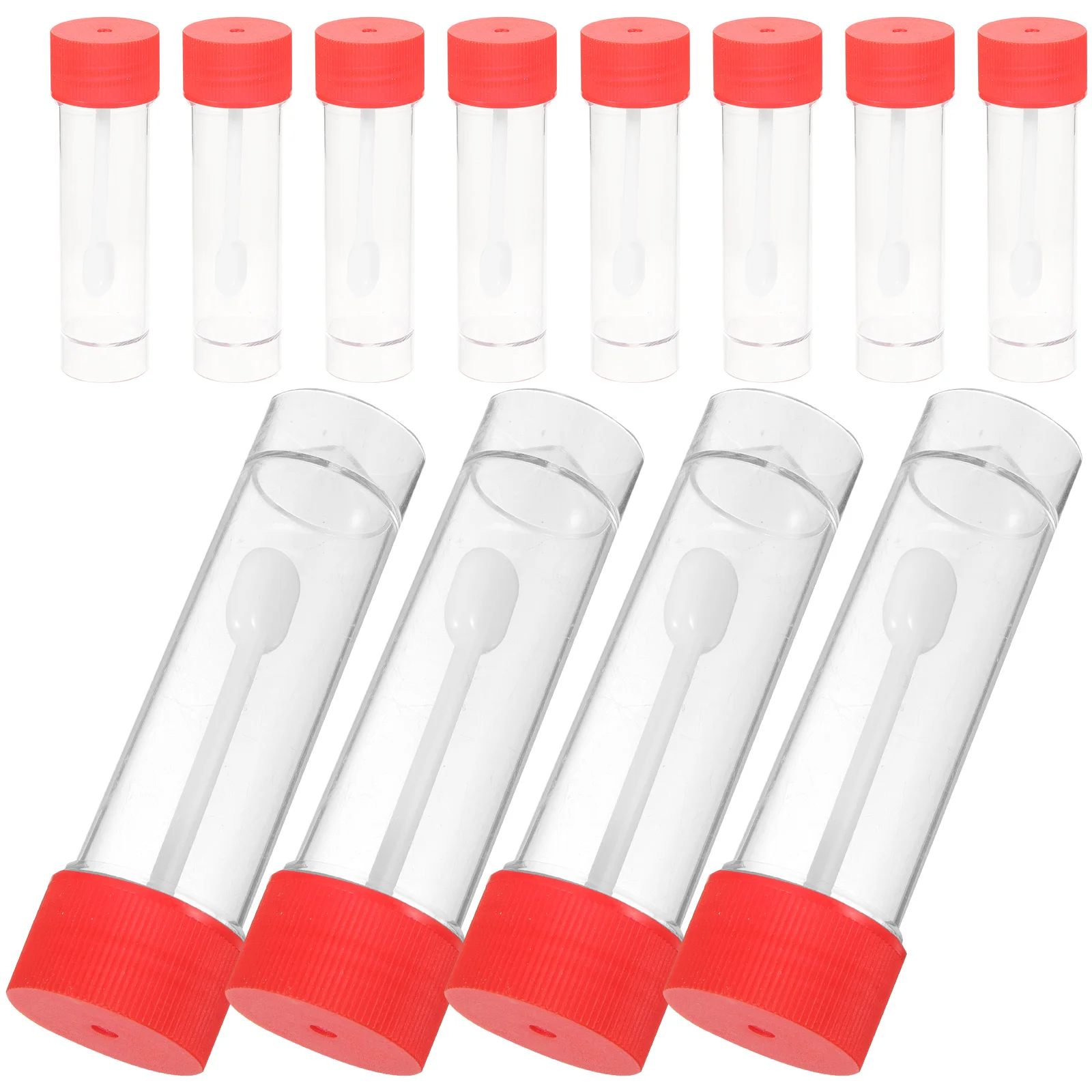 

20 Pcs Poop Cup Mini Plastic Containers Sample Bottles Seal Graduated Urine Test Specimen Man