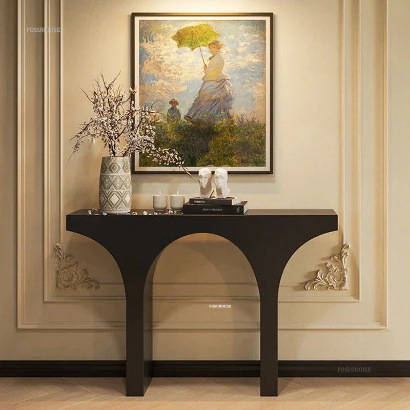 Французский простой консольный столик украшение для коридора отеля настольный