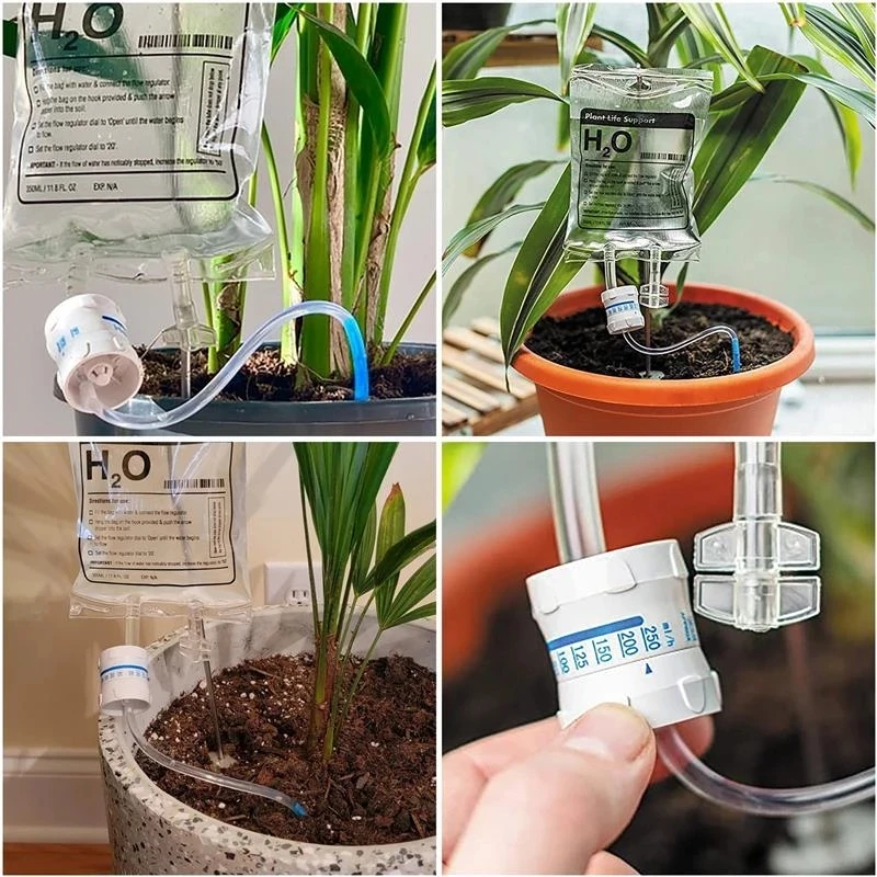 Automatic Watering Dripper Infusion Bag Adjustable Plant Flower Water Household Drip Irrigation 350ml |