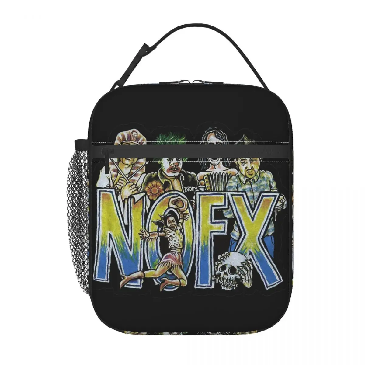 Винтажный изолированный Ланч-бокс Nofx рок-группы тяжелый металлический