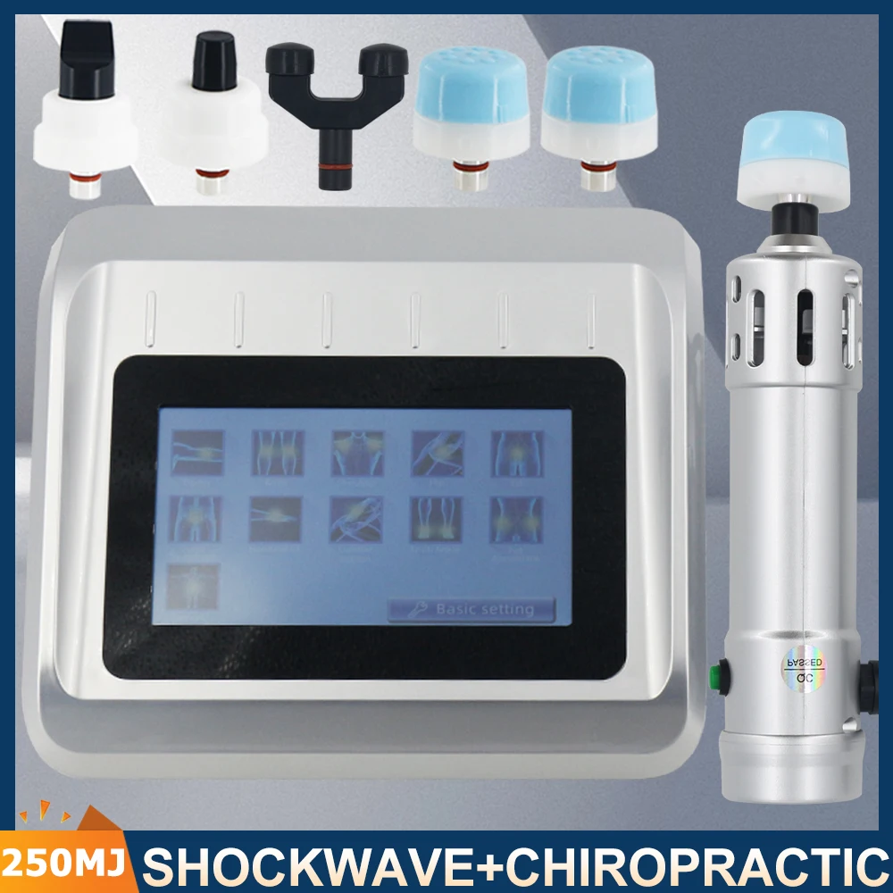 

Профессиональный ударно-волновой терапевтический аппарат 250MJ для лечения ED, ударно-волновой хиропрактика, релаксация, снятие мышечной боли, массажер