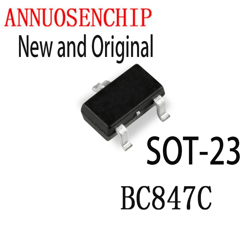 

3000 шт., BC847C, SOT23, BC847, SOT 847C, SMD SOT-23, 1G, новый транзистор