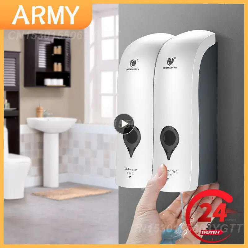 

Bathroom Liquid Soap Dispenser Wall Mounted For Kitchen Plastic 300ml Shower Gel Detergent Shampoo Bottle Hotel Home Accessories