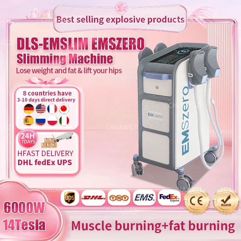 

Speciality 6500W 14 Tesla DLS-EMSlim Neo Body Sculpt Electromagnetic Muscle Stimulate EMSzero Build For Salon 2023 New