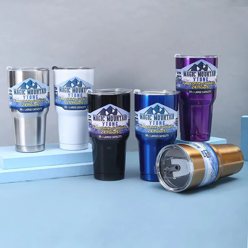 

304 stainless steel ice cream cup outdoor car portable water cup insulation and cold insulation car cup