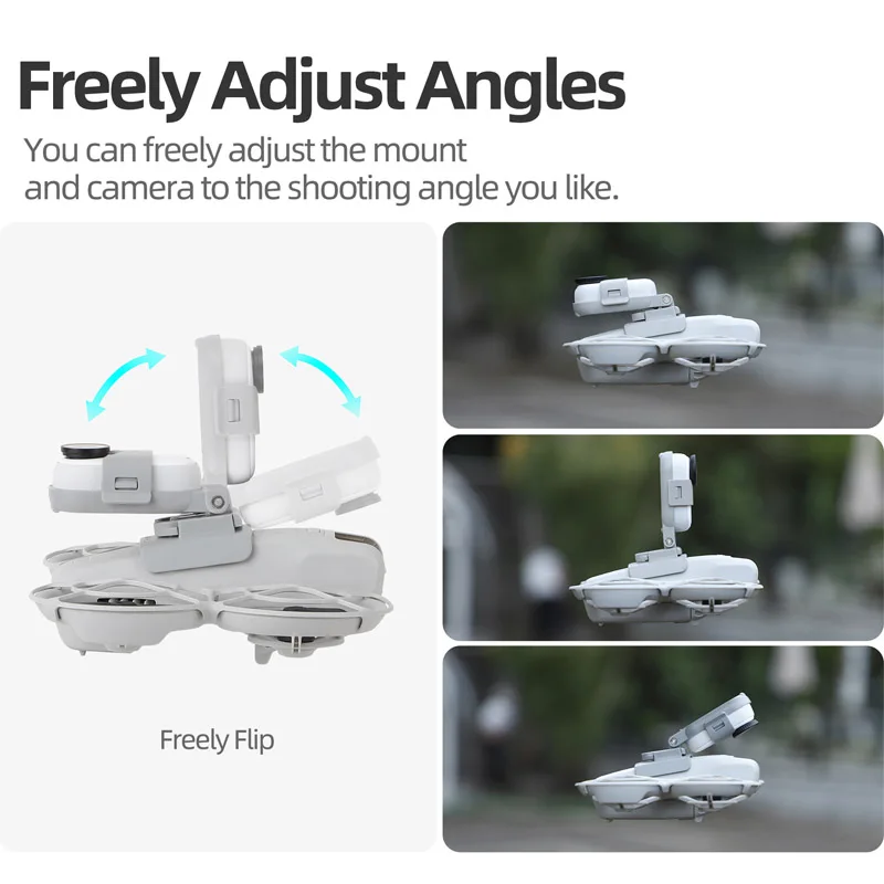 Регулируемое крепление для спортивной камеры DJI NEO Insta360 GO 3S/GO3