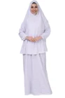 Мусульманская одежда, полностью закрытое Молитвенное платье, женское облегающее традиционное Хлопковое платье, комплект из 2 предметов