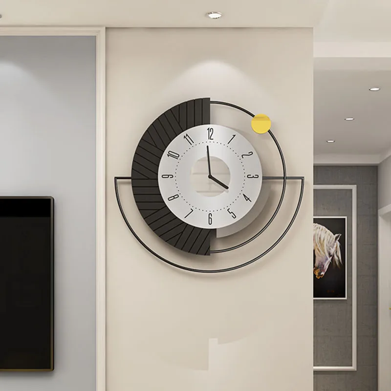 

Nordic Design Wall Clock Luxury Modern Metal Movement Digital Clocks Minimalist Silent Creative Reloj Pared Room Decorarion