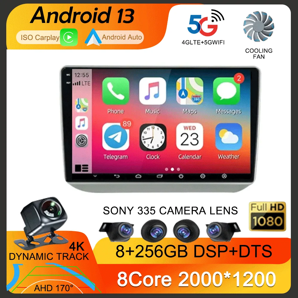 9-дюймовый Android 13 для Skoda Fabia 2 2007-2014 Автомобильный видео Мультимедийный радиоплеер