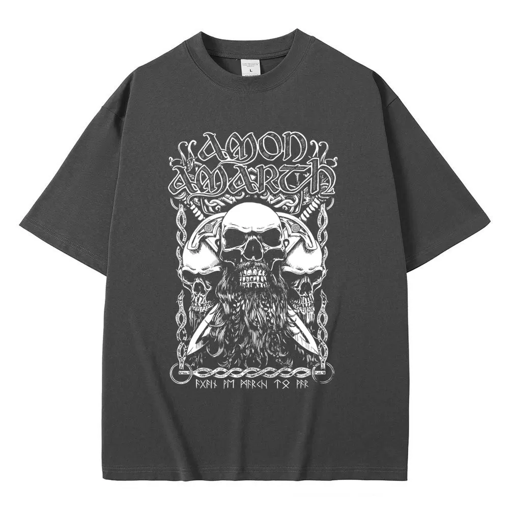Мужская Винтажная футболка с эмблемой рок-группы Amon Amarth Jomsviking альбомная рисунком