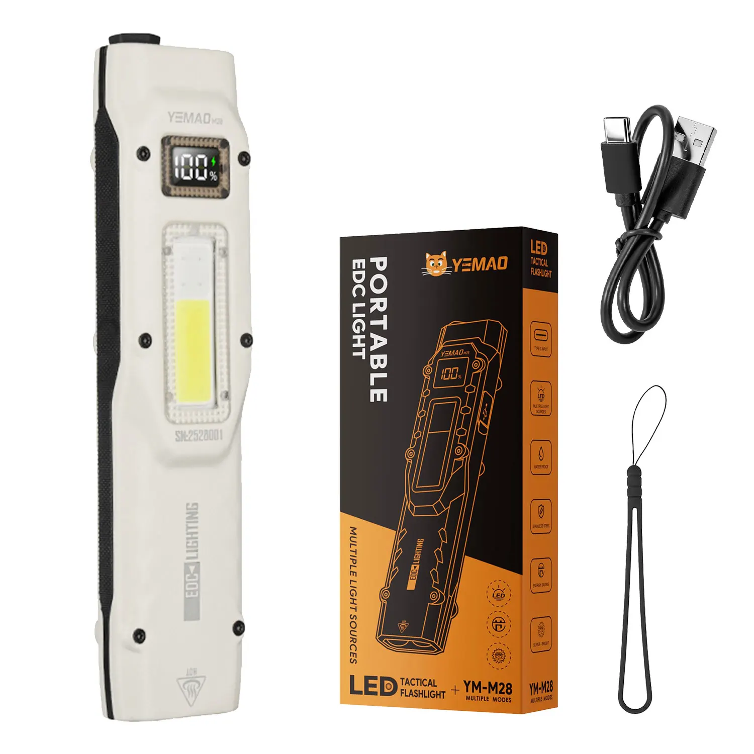 

YEMAO M28 Тактический фонарик 880 люмен