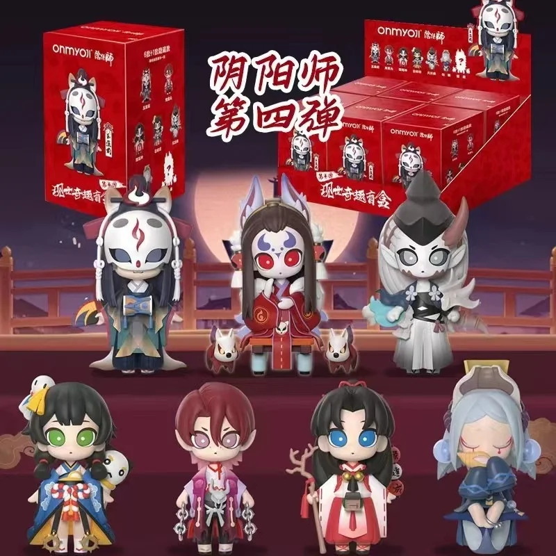 

Onmyoji Series 4 Anime Model Doll Game Peripheral Q Version Figure Statue Child Toys Collection Surprise Gift Kawaii Ornament