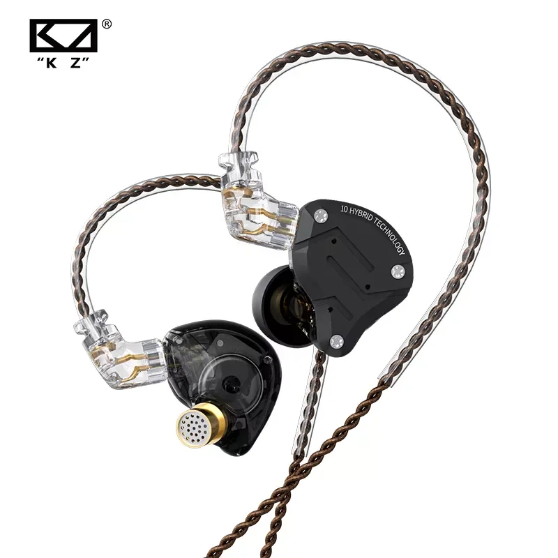 

KZ ZS10 PRO 4BA + 1DD HIFI металлические басовые наушники-вкладыши стандартные наушники Спортивное Шумоподавление для ZSN pro DQ6 ASX