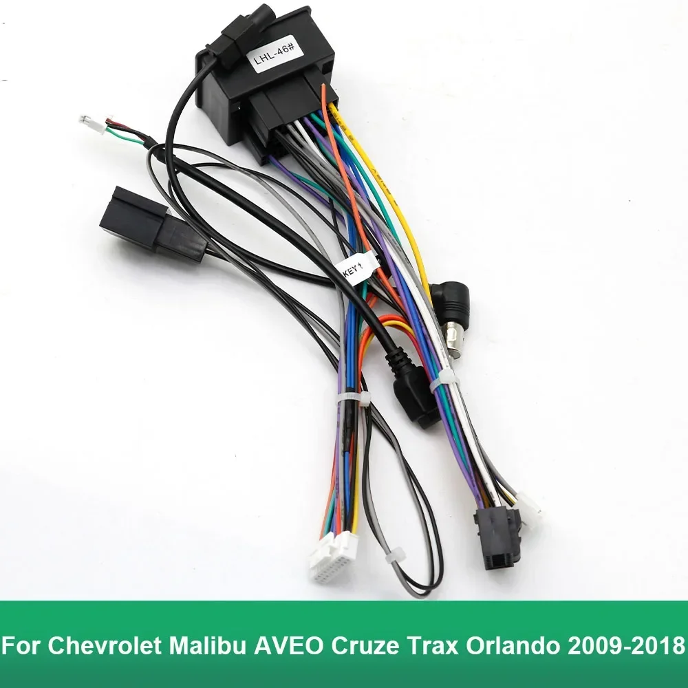 Жгут проводов Android для Chevrolet Malibu AVEO Cruze Trax Orlando 2009-2018 адаптер кабеля автомобиля