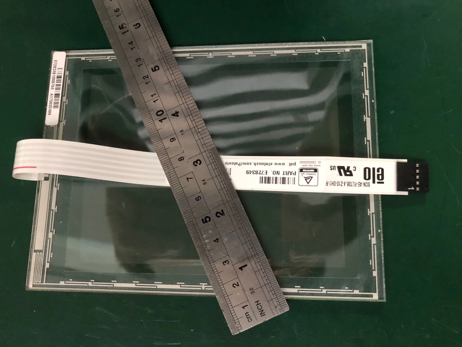 

SCN-A5-FLT06.4-Z10-0H1-R E728349 touch screen glass panel