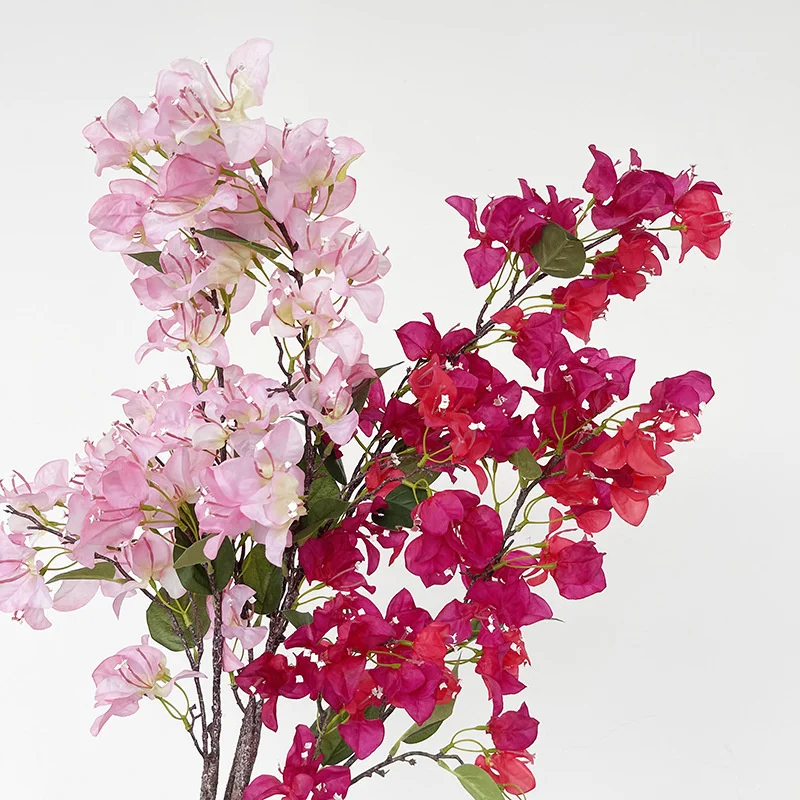 

Искусственные цветы, растения, 4 цвета, треугольные сливы, украшение для дома и сада