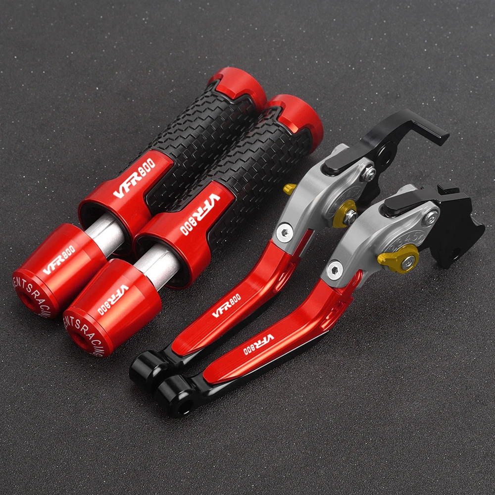 

Motorcycle CNC Aluminum Brake Clutch Lever Handlebar Handle Grips Ends For HONDA VFR800VTEC 2002 2003 2004 2005 2006 2007 2008