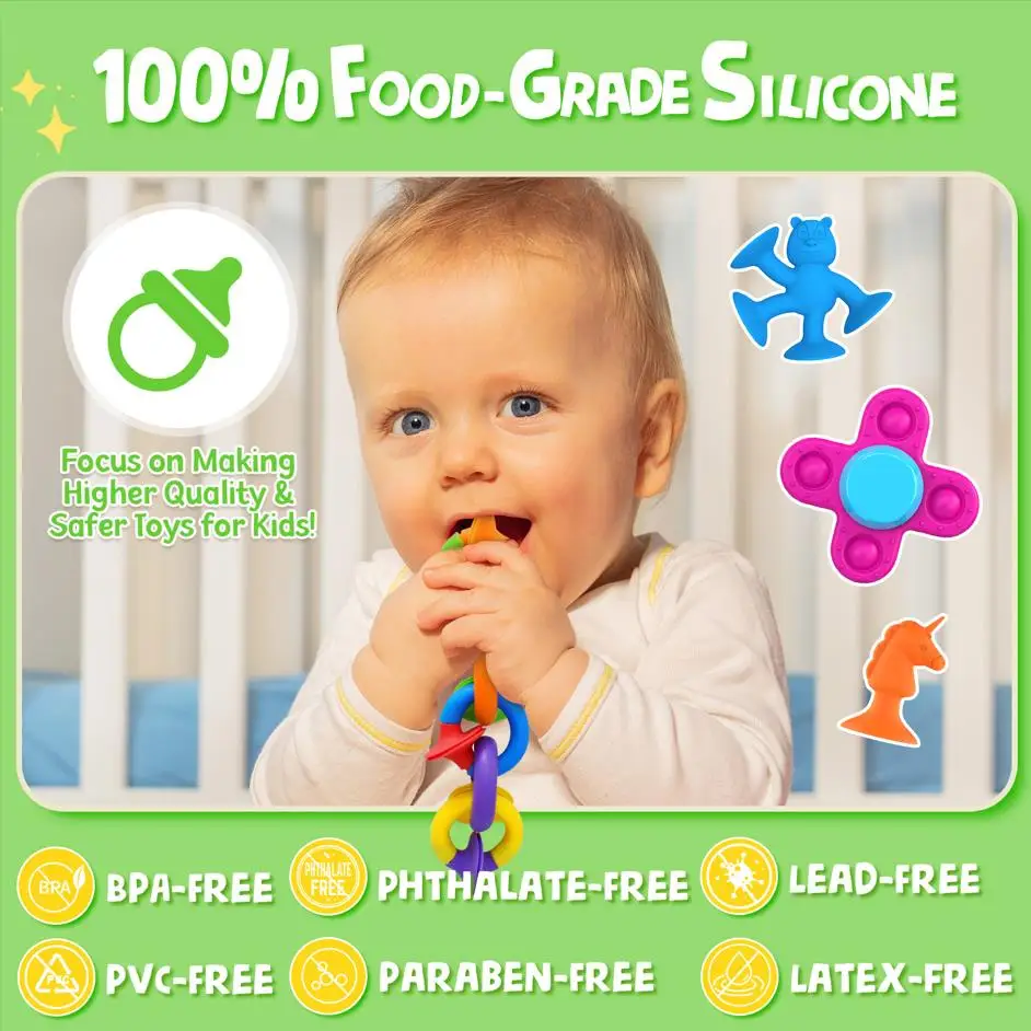 Детские сенсорные игрушки бруксизм развивает интеллект игрушка на присоске для