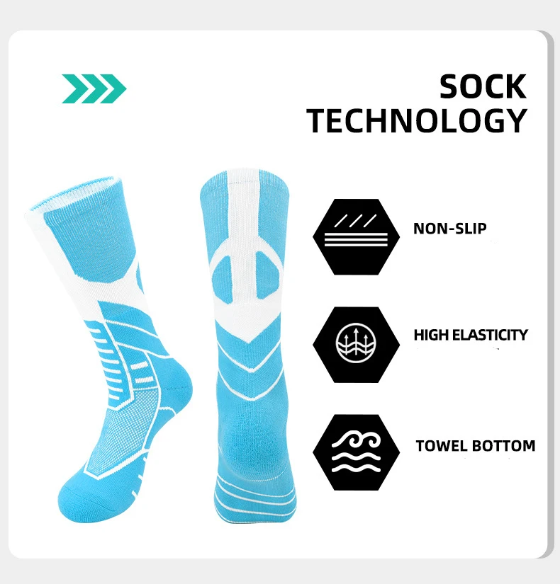 Adult Combat Sports Men Women Stockings Male Prevent Slippery Absorb Sweat Towels Basketball Socks Thickening Football
