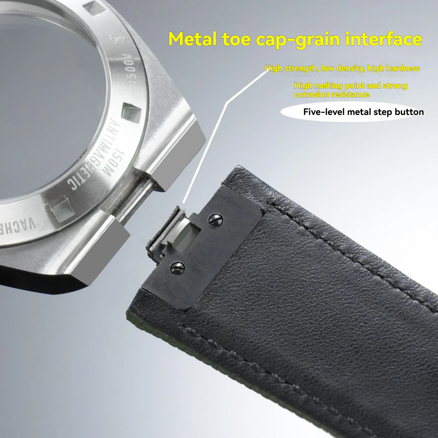 Фото Для Vacheron Constantin Overseas 4300V, 4500V, 5500V – быстросъемный ремешок из фторкаучука и телячьей кожи FMK с 7-миллиметровым креплением. №5