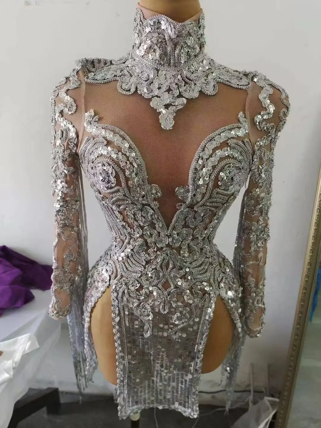 ПЛАТЬЕ PARTITION SEQUIN (ЧИТАЙТЕ ДОСТАВКИ) Роскошный женский наряд для дня рождения