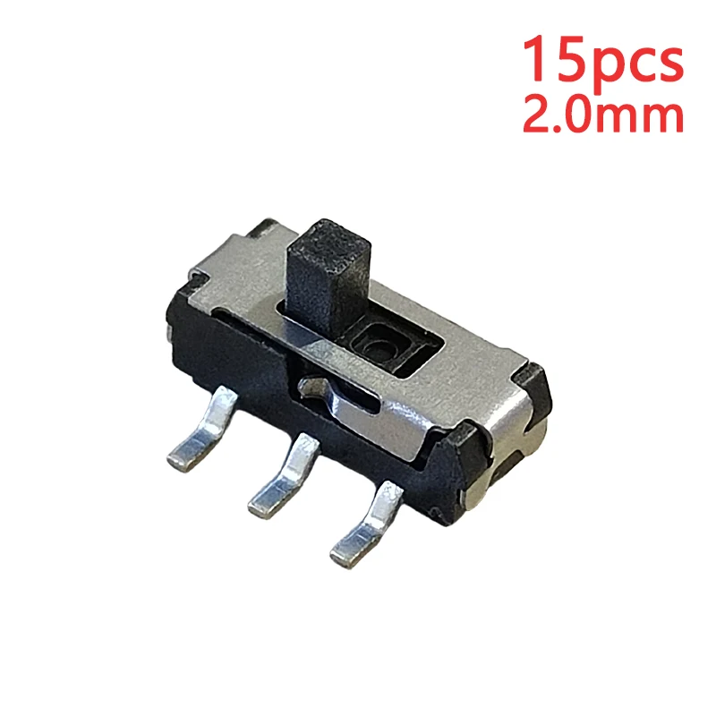 

15 шт. MST-22D18 мини-ползунковый переключатель (2P2T) SMD SMT двухрядный 6-контактный 2-позиционный 50 мА DC12V высота ручки 1,5 мм-6 мм тумблеры