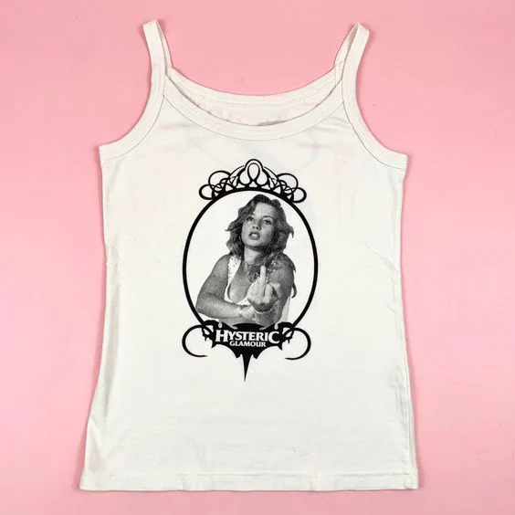 

Gothic Y2k Aesthetic High Street Vintage Punk girl sling vest Top Slim Cool Girl youth sexy Harajuku Corset Trash baby tee emo