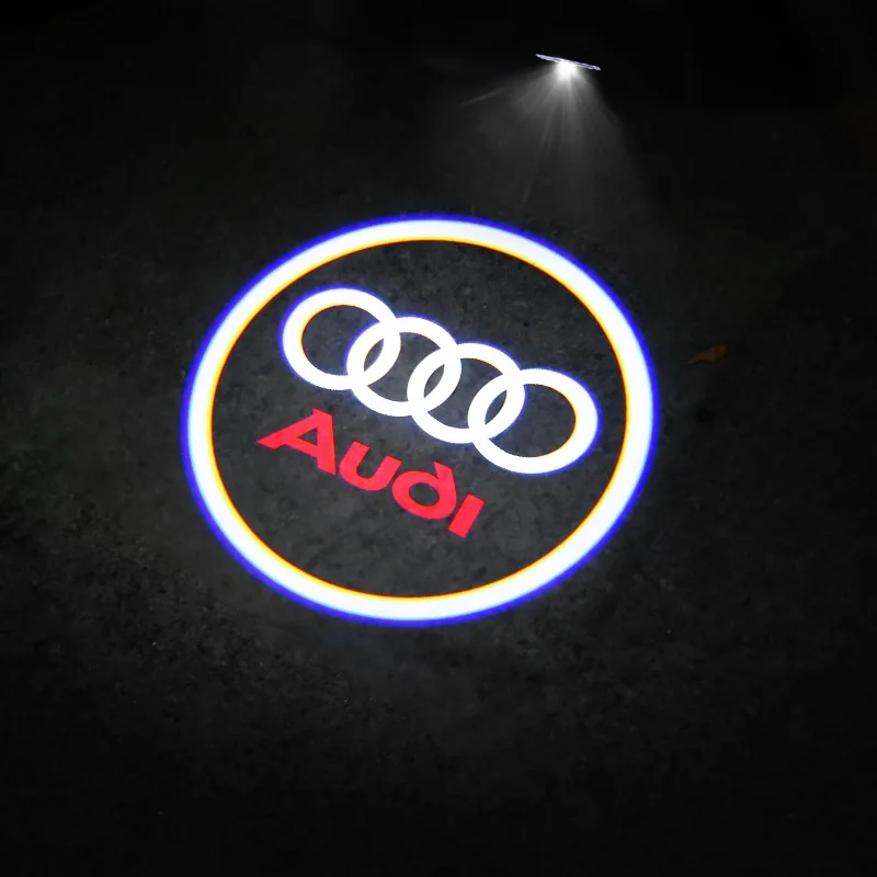 Лампа для двери автомобиля светодиодная HD-проекторная лампа Audi A3 A4 B8 P 8P 8V A6 C7 A5 Q5 B7