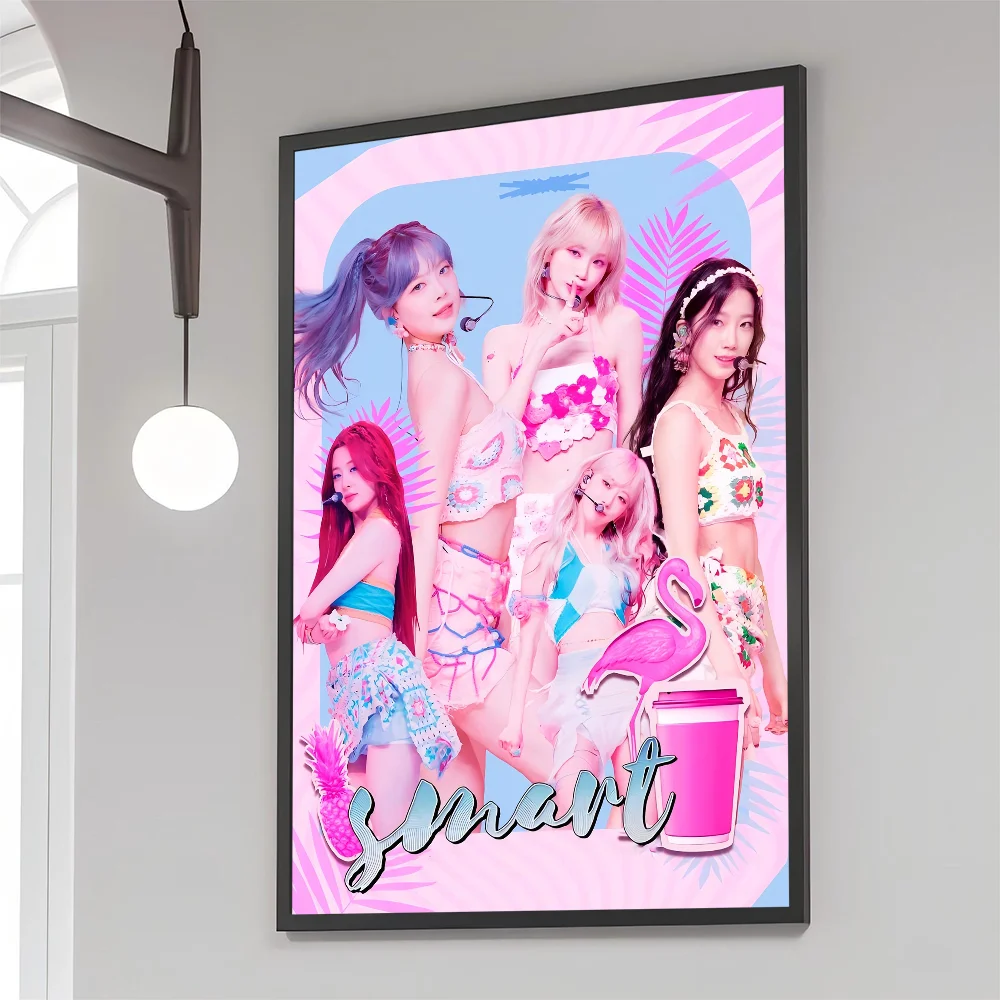 Kpop LE-SSERAFIM Девушка Классические винтажные постеры Decoracion Живопись Настенное