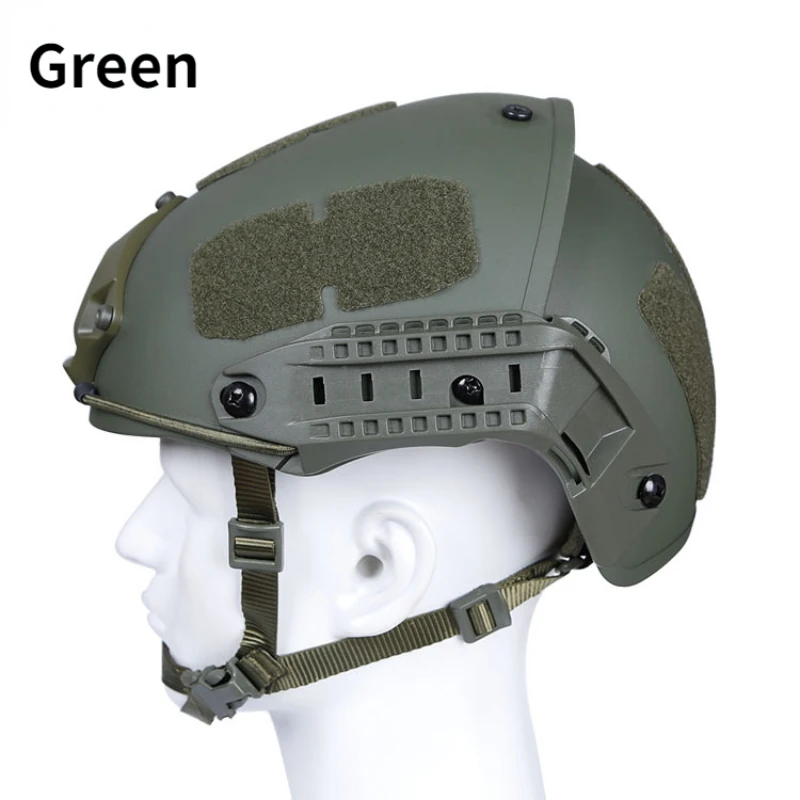 Tactical Helmet Army Combat Training Helmets Airsoft Gear Paintball Head Protector with Night Vision Mount